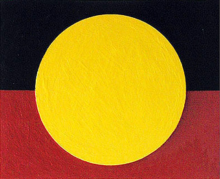 Flag - Yellow On Black & Red /2003 - Satoshi Kinoshita